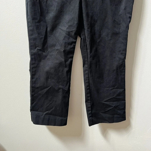 Vintage Y2K INC Women's Black Cropped Pants 4P Straight Leg Minimalist - Picture 5 of 10